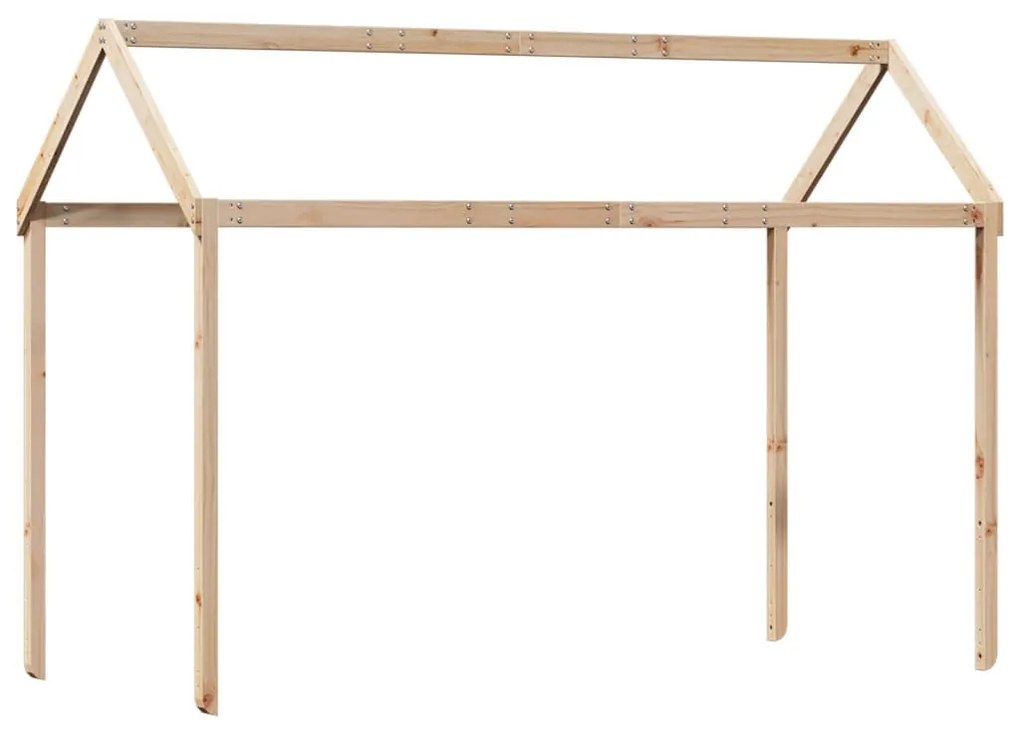 tömör fenyőfa gyerekágytető 217 x 95,5 x 159 cm