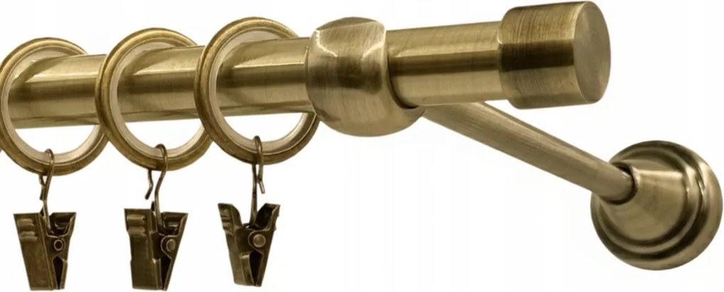 Függönykarnis Szimpla Fém 16 mm Arany Antik 160 cm