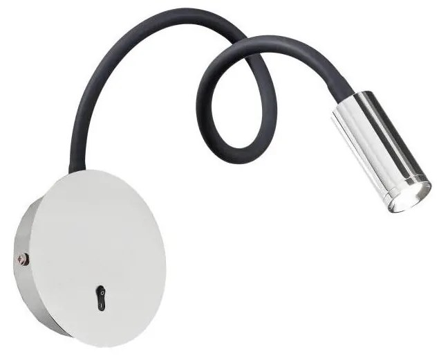 Ideal Lux - LED Rugalmas kislámpa FOCUS LED/3,5W/230V CRI 90 szürke/fényezett króm