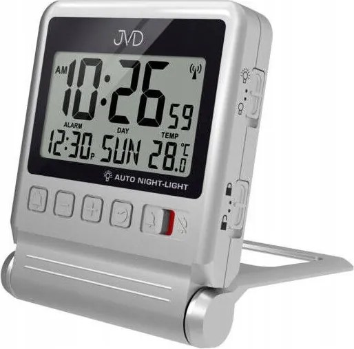Ébresztőóra Jvd RB9391.1 Digitális óra hőmérséklet méréssel 4 db elem