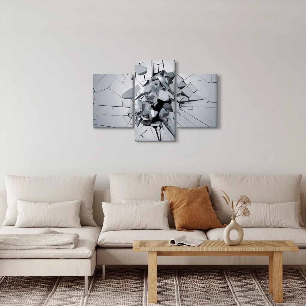 3D absztrakciós kép (90x60 cm)