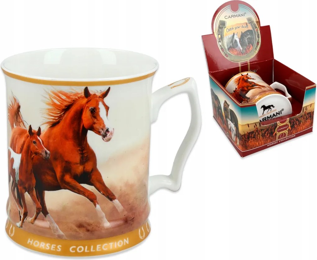 Porcelán bögre a Lovak Család sorozatból 480ml