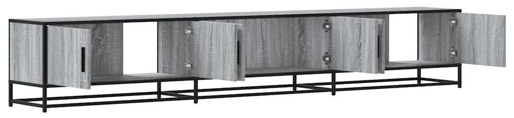 szürke sonoma színű szerelt fa TV-szekrény 240 x 35 x 41 cm