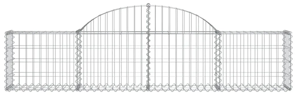 18 db íves horganyzott vas gabion kosár 200x30x40/60 cm