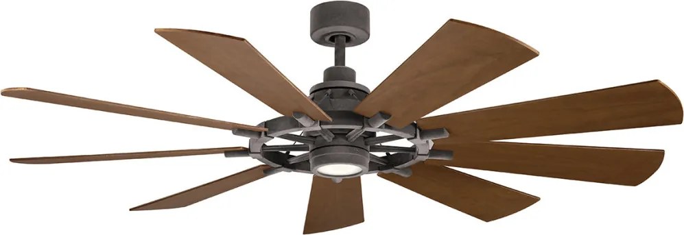 KICHLER KLF-GENTRY-65-WZ GENTRY Ventilátoros lámpa Sötét Dió, Könnyű Dió, Cink LED IP44