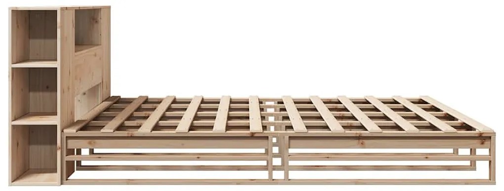 tömör fa könyvespolcos ágy matrac nélkül 200 x 200 cm