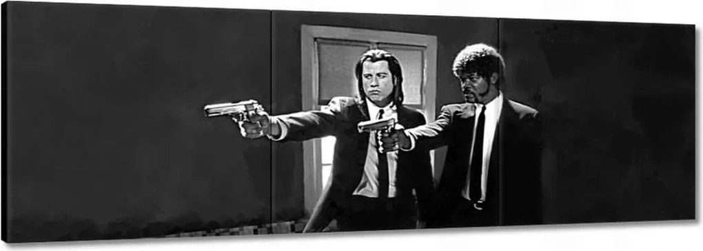 Vászonkép 60x20 Samuel Jackson és Travolta