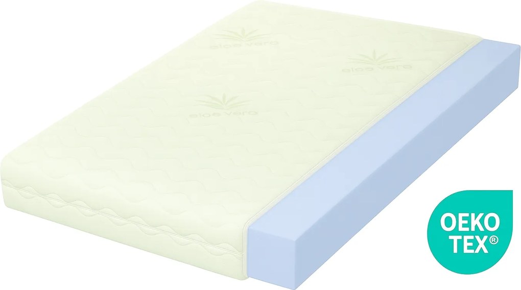 Habszivacs matrac Kemény 75x200 Fehér H4 Tartós T35 habszivacs Antiallergén