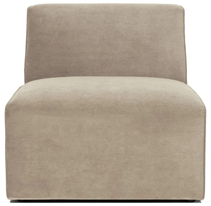 Sting bézs kordbársony középső kanapé modul - Scandic