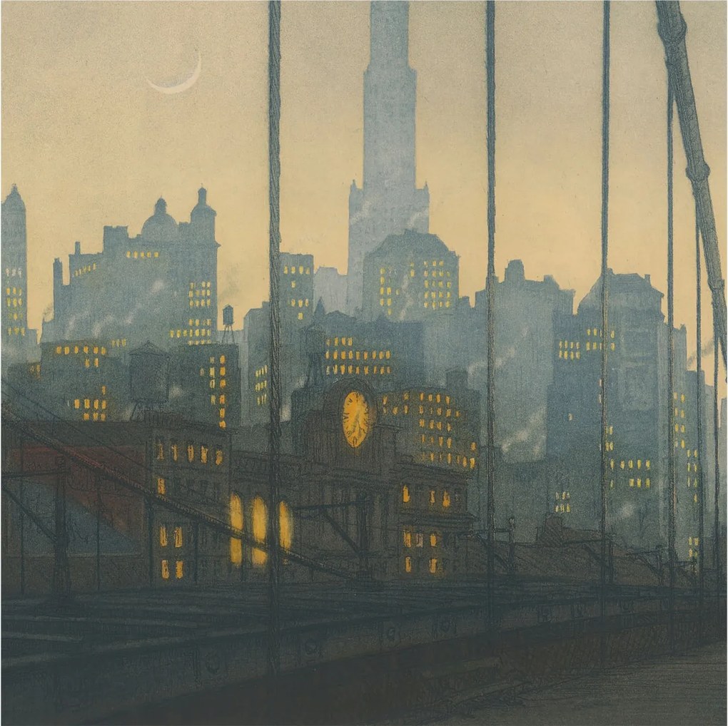 Stílusos Dekoratív Fotótapéta Flizelin Esti panoráma 250x250