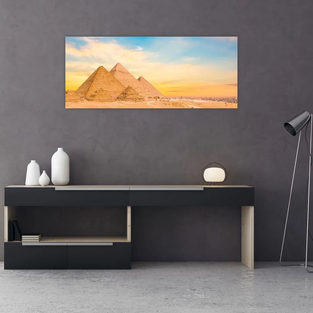 Az egyiptomi piramisok képe (120x50 cm)