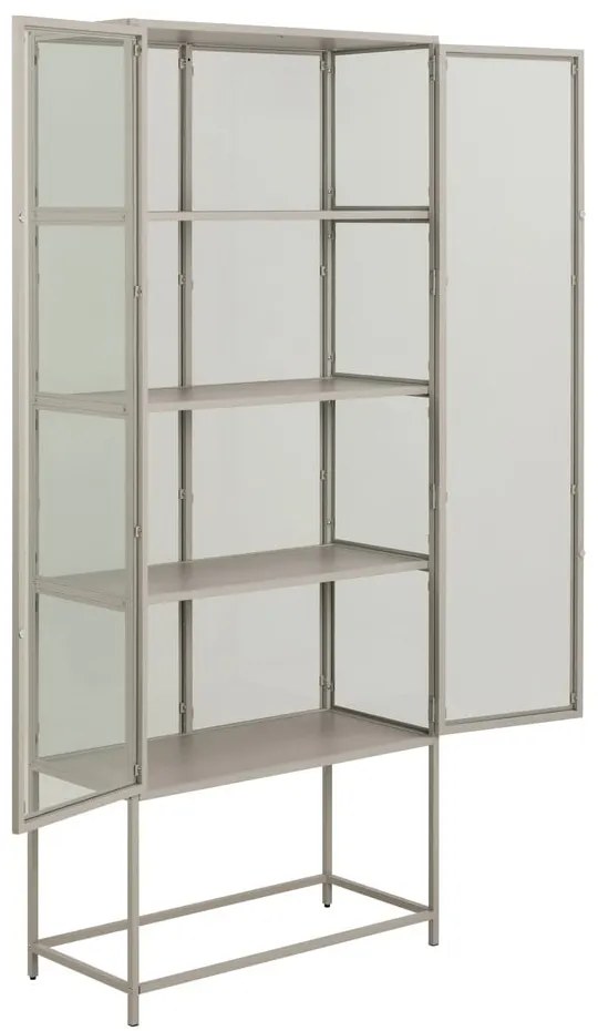 Szürke tálalószekrény 77x186x35 cm Seaford – Actona