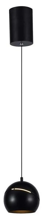 LED Csillár zsinóron LED/8,5W/230V 3000K fekete