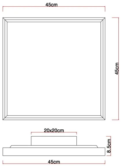 Globo 41595D2 - LED Mennyezeti lámpa CINDERELA LED/24W/230V 45cm 2700/4500/6500K