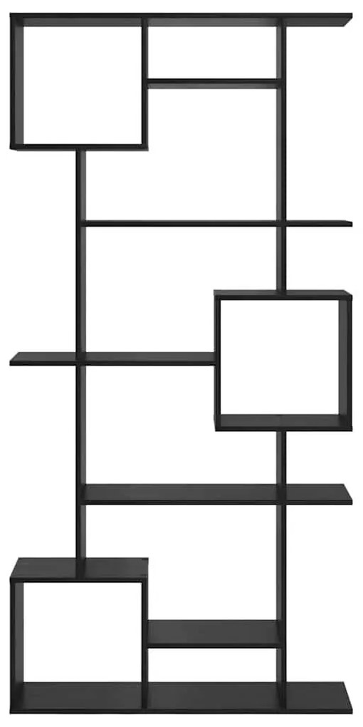 Könyvespolc Musta tammi 92 x 29 x 188 cm Faanyag