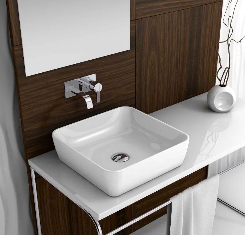 CeraStyle ONE - PULTRA ültethető - Top Counter - porcelán mosdó - - 46 x 46 cm