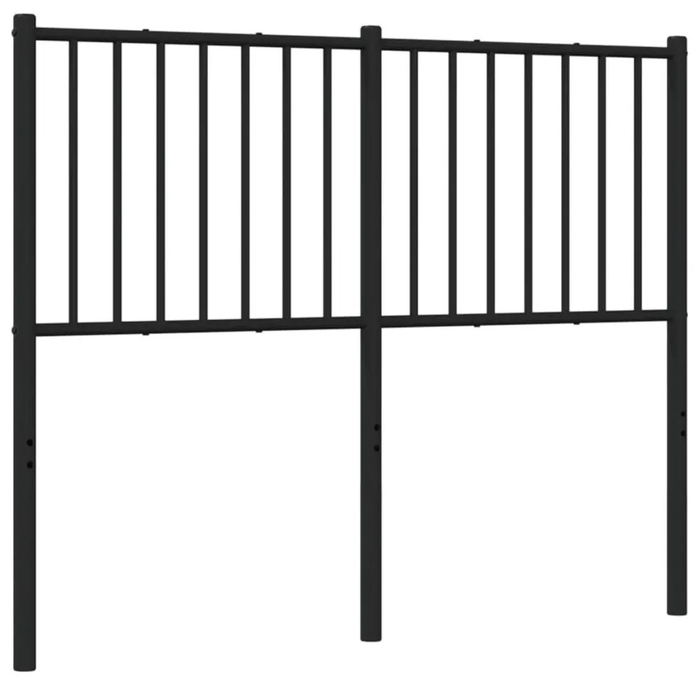 fekete fém fejtámla 120 cm