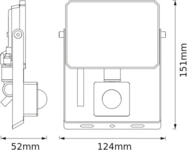 Ledvance - LED reflektor érzékelővel FLOODLIGHT LED/20W/230V 4000K IP65
