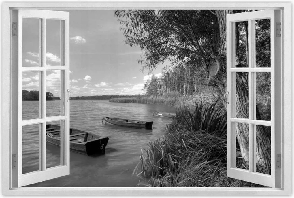 Poszterek 120x80 Csónakok a tavon