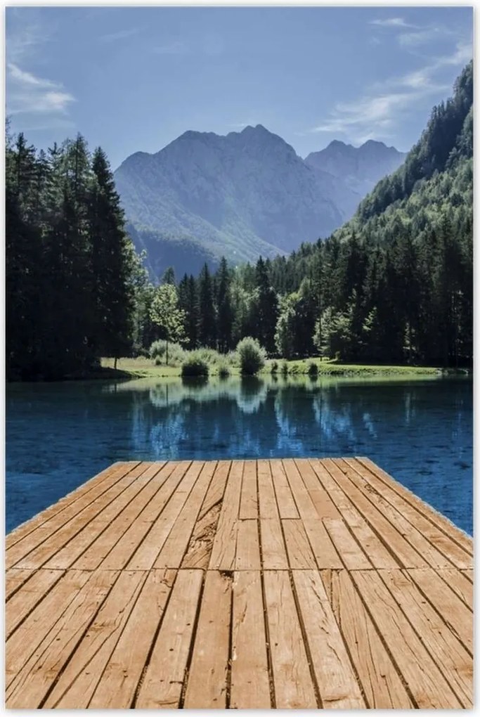 Poszterek 60x90 Fa móló a hegyekben