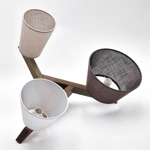 Brilagi - LED mennyezeti lámpa ANTHONY 3xE14/40W/230V tölgy-dió