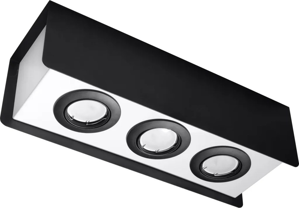 SOLLUX SL-0411 STEREO Kocka Mennyezeti Lámpa Fehér, Fekete GU10 IP20