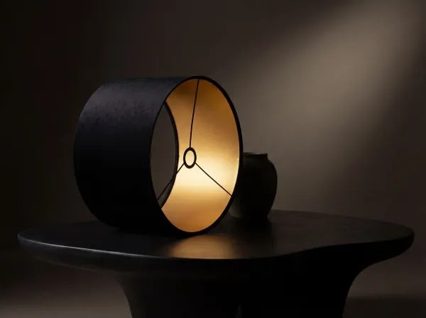 Univerzális STANDART E27 lámpabúra 45 cm fekete/arany