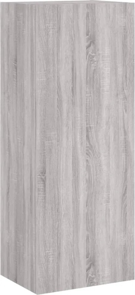 vidaXL szürke sonoma színű szerelt fa TV-szekrény 40,5 x 30 x 102 cm