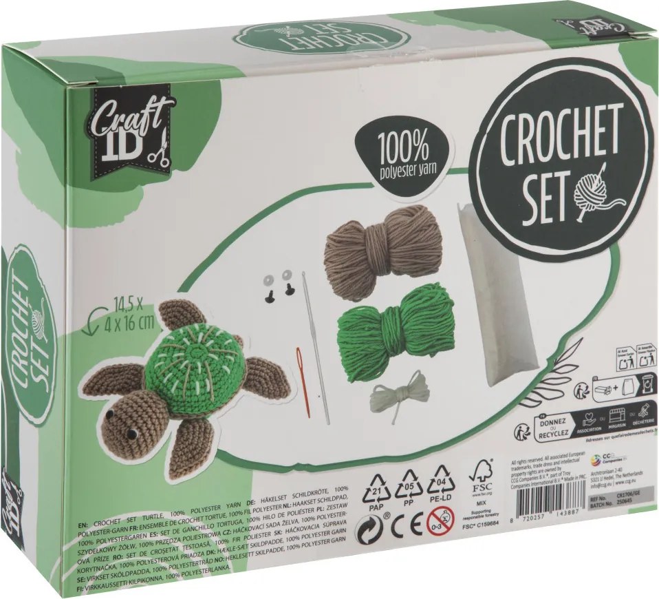Teknős Craft kreatív horgoló szett