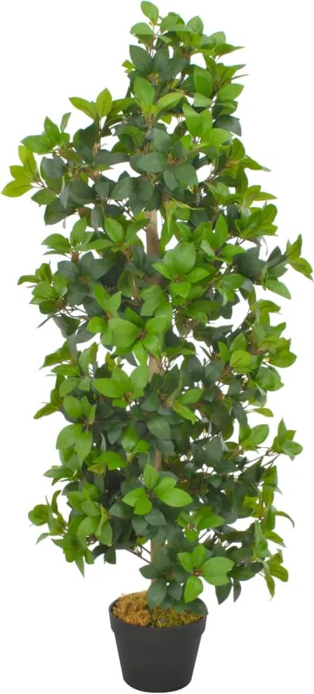 vidaXL zöld, cserepes műbabérfa 120 cm