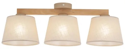 Brilagi - Felületre szerelhető csillár LATTE SABIA 3xE27/15W/230V fenyő/bézs