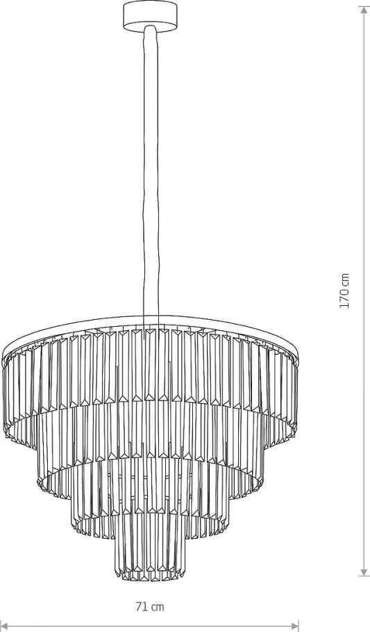 Függeszték Fekete CRISTAL
