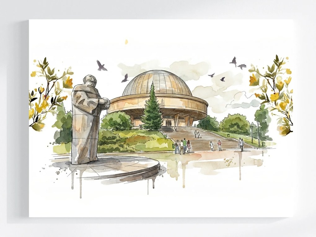 Vászonkép Canvas Katowice Chorzów Park Planetárium Kopernikusz 100x75