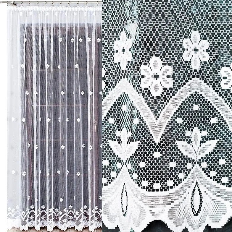 Florentin jacquard függöny mintás 4421 magasság 230cm, fehér színben (méterenként)