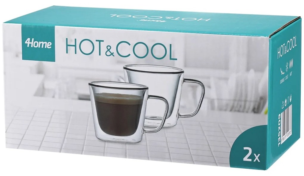 4Home Hot&Cool Haze termosz pohár 180 ml, 2 db