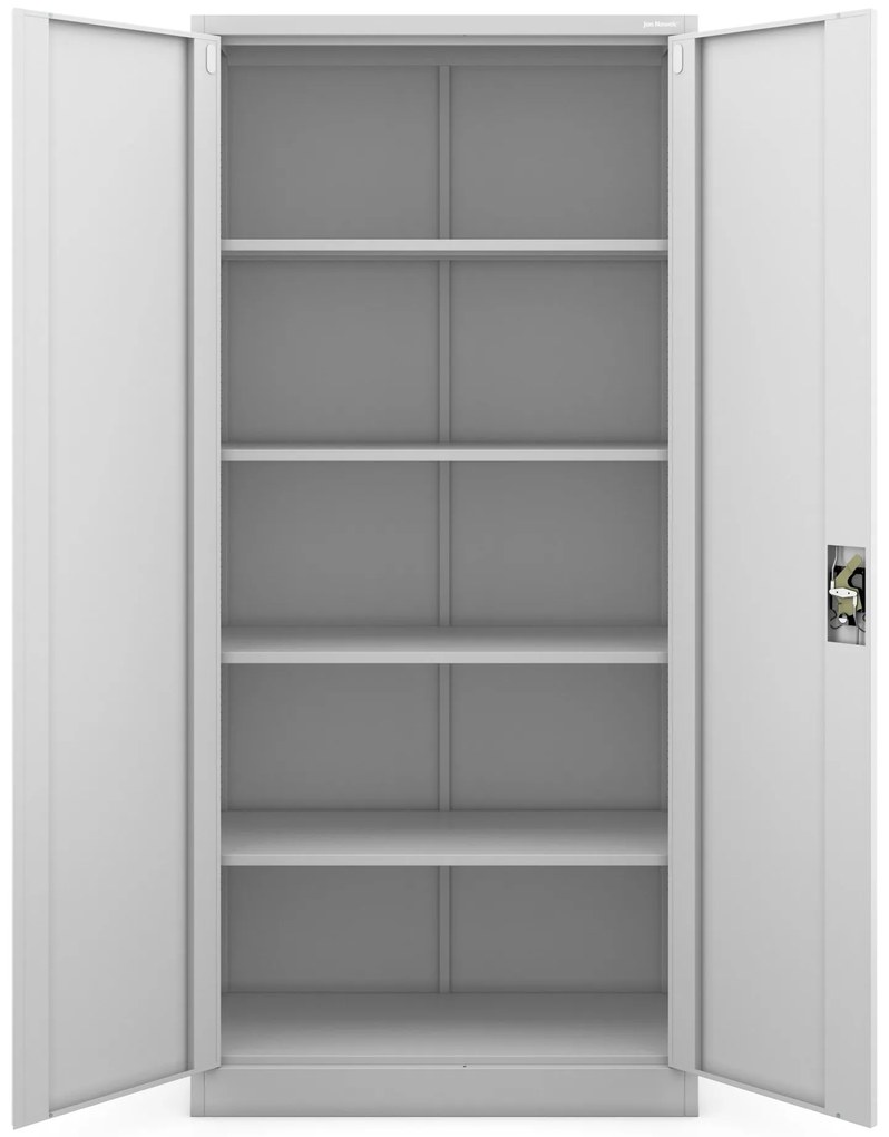 Fém iratszekrény JAN H, 900 x 1950 x 400 mm, szürke