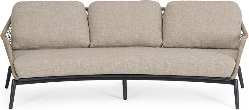 Világosbarna akácfa kerti kanapé Eulero – Bizzotto