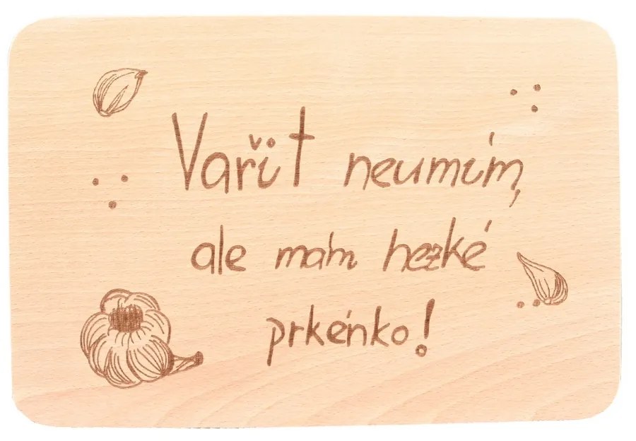 InDecor fa vágódeszka Vařit neumím, 30 x 20 x 1 cm