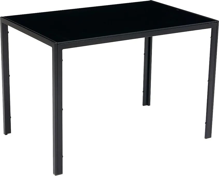 Catini Austin Étkezőgarnitúra 4x szék + asztal - Fekete
