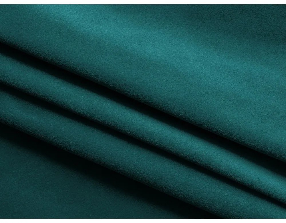 Türkiz kárpitozott ágyneműtartós franciaágy ágyráccsal 160x200 cm Kiana – Makamii