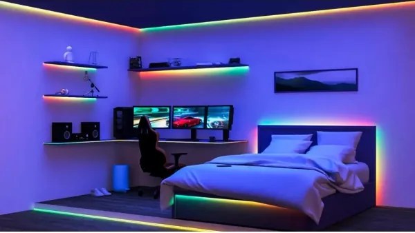 WiZ - LED RGBIC dimmelhető szalag 4m LED/10,2W/5V 2700-6500K Wi-Fi