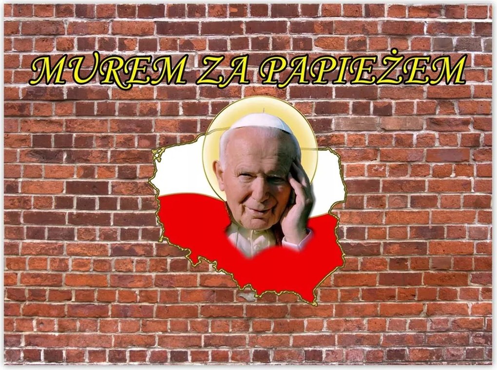 Poszterek 135x100 Fal a pápa mögött