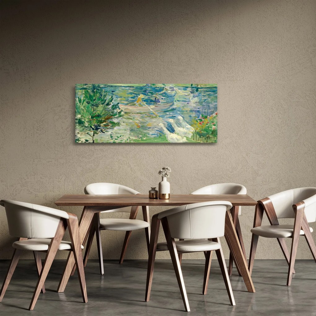 Kép - Berthe Morisot, Girl in a Boat with Geese, reprodukciók (120x50 cm)