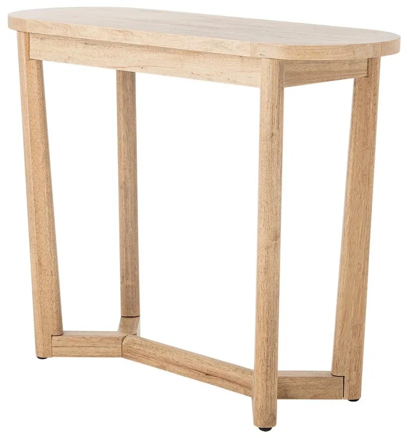 Natúr színű kaucsukfa konzolasztal 35x100 cm Serrone – Bloomingville