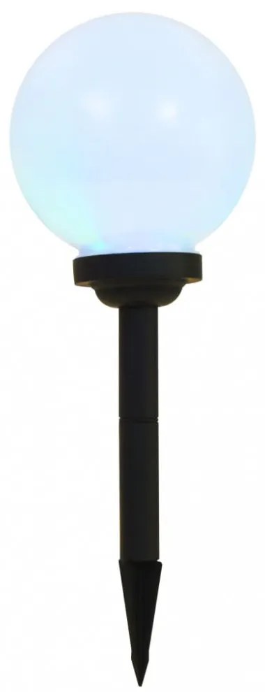 6 db napelemes kültéri LED gömblámpa 20 cm RGB