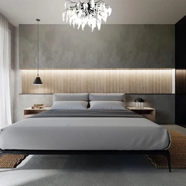 Kristály felületre szerelhető csillár 10xG9/40W/230V fekete