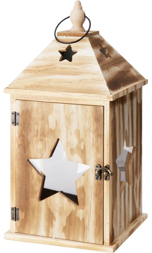 Fából készült lámpás szett Csillag, 2 db
