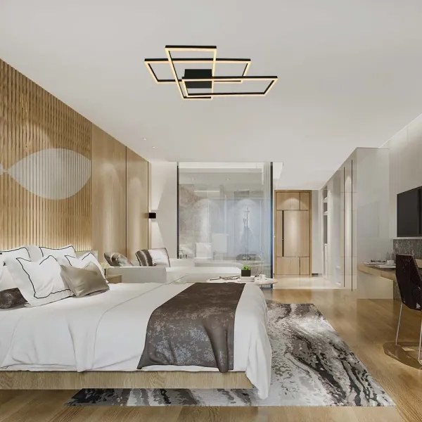 LED Mennyezeti lámpa LED/47W/230V 3000K fekete