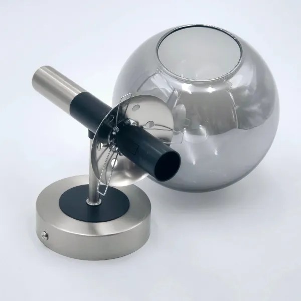 Fali lámpa ROLLO 1xE14/5W/230V matt króm/füstös