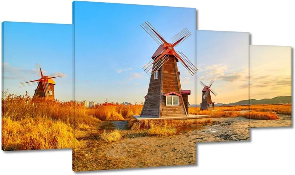 Festmények 160x90 Fa szélmalom